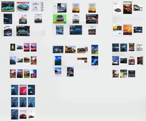 64 x Chevrolet, Chrysler, Mercury, Pontiac, Jeep  folders, Boeken, Auto's | Folders en Tijdschriften, Gelezen, Ophalen