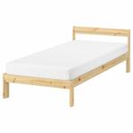 2 stuks IKEA Neiden bed 90 x 200, Huis en Inrichting, Ophalen, 90 cm, Eenpersoons, Wit