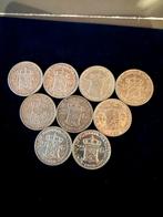 Wilhelmina Rijksdaalders, Postzegels en Munten, Munten | Nederland, Setje, Zilver, Koningin Wilhelmina, Overige waardes