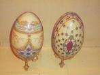 Mie18<> 2 blikken faberge eieren, Antiek en Kunst, Verzenden