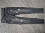Miss Bon grijze skinny jeans destroyed lookalike maat M, Ophalen of Verzenden, Zo goed als nieuw, Grijs, W30 - W32 (confectie 38/40)