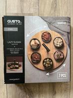 Gusta serveerplank ‘lazy Susan’, Huis en Inrichting, Woonaccessoires | Dienbladen, Ophalen of Verzenden, Nieuw, Hout