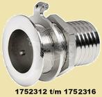 RVS huiddoorvoeren+slangtule+aarde in 6 maten. Vanaf € 11,95, Watersport en Boten, Ophalen of Verzenden, Nieuw, Overige typen