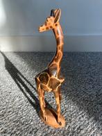 Afrikaanse Houten Giraffe - 31cm, Antiek en Kunst, Kunst | Beelden en Houtsnijwerken, Ophalen of Verzenden