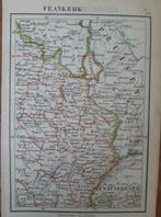 08 / Litho van J. Kuyper uit 1880 van Noord Oost Frankrijk, Ophalen of Verzenden