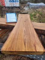 Schaaldeel boomstamtafel boomplank bar VALSE CHRISTUSDOORN, Ophalen of Verzenden, Zo goed als nieuw, 180 tot 250 cm, Planken