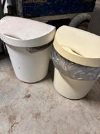 Prullenbakken, Ophalen, Kunststof, Gebruikt, -