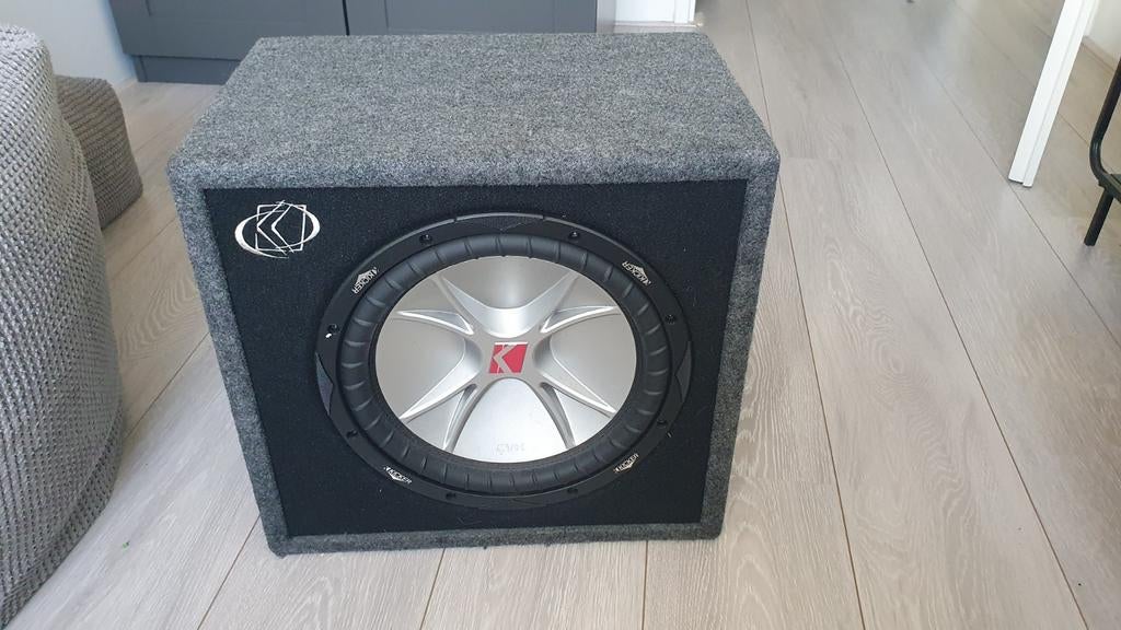 Kicker CompVR (CVR) 12-inch Subwoofer in Behuizing, Ophalen of Verzenden
