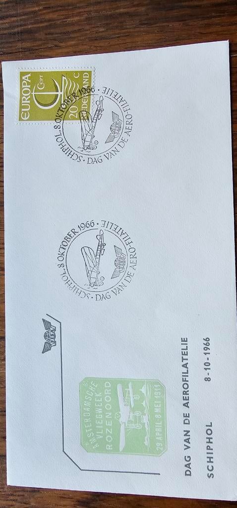 Poststuk Nederland, Dag van de Aerofilatelie 1966, Postzegels en Munten, Postzegels | Nederland, Verzenden