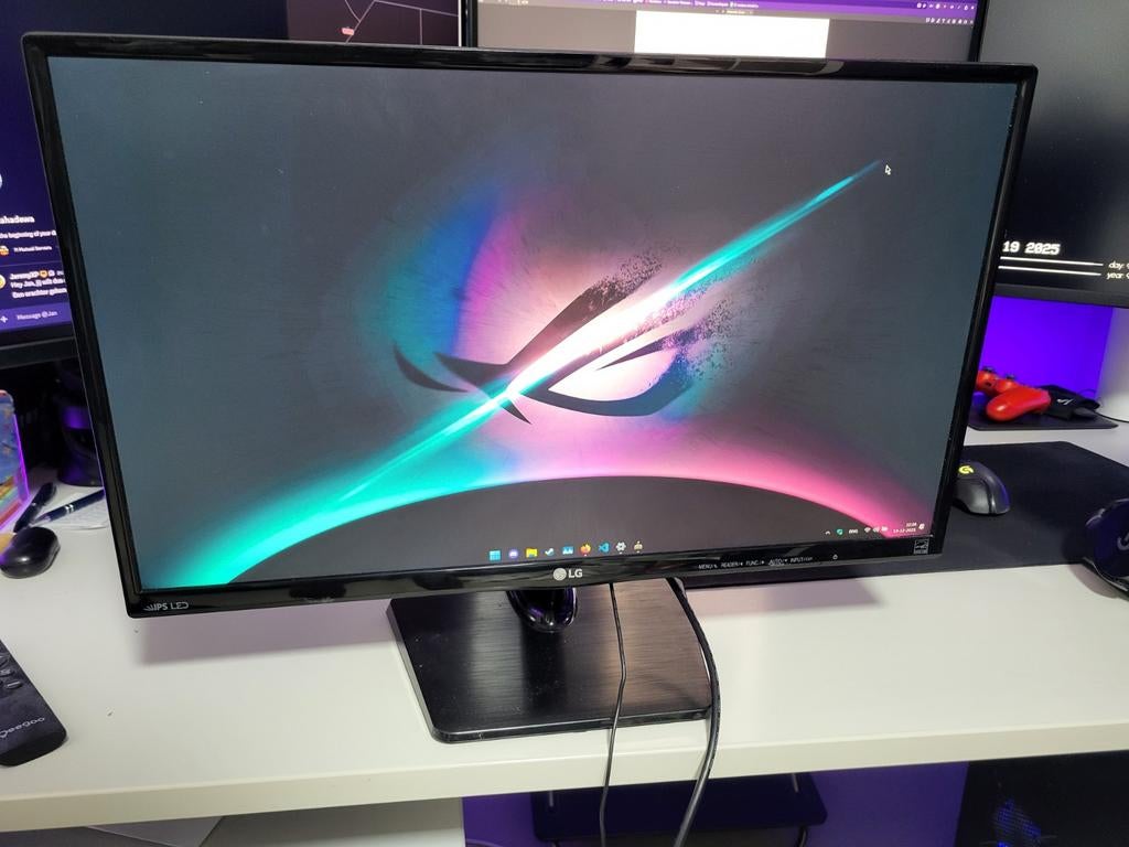 LG 24 inch 1080p 60hz monitor inclusief vesa adapter, Computers en Software, Monitoren, IPS, Full HD, 60 Hz of minder, Ophalen