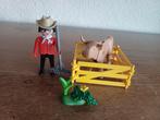 Playmobil boer, koe, hekjes en accessoires, Ophalen of Verzenden, Gebruikt
