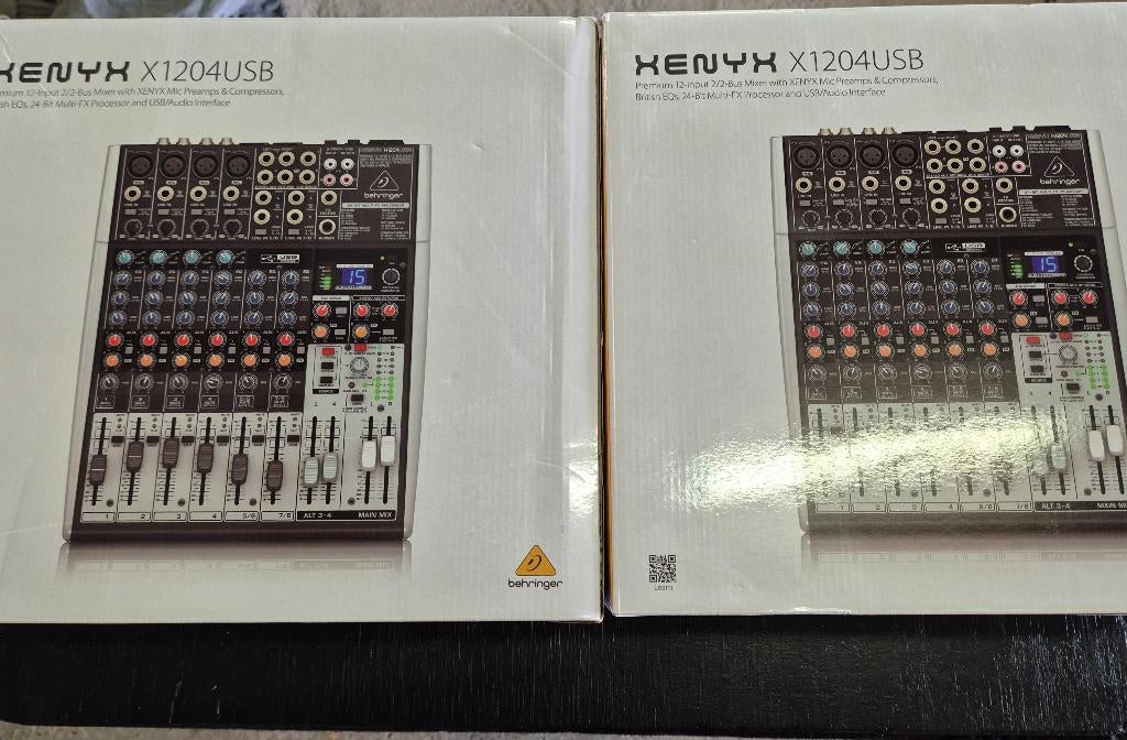 Berhinger Xenyx X1204 usb, Muziek en Instrumenten, Mengpanelen, Ophalen of Verzenden, Zo goed als nieuw, 5 tot 10 kanalen
