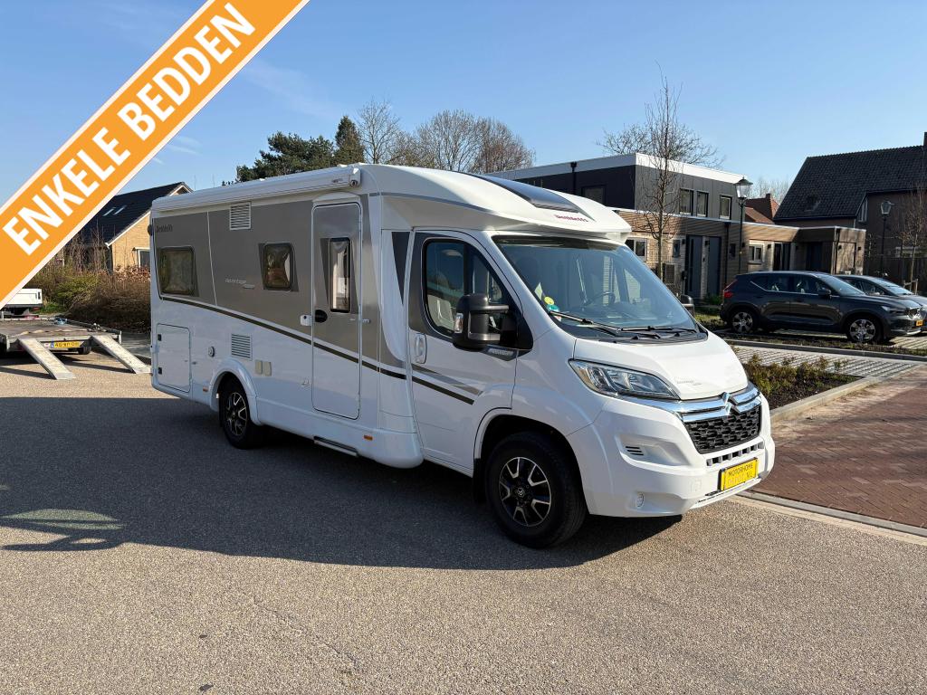 Dethleffs Advantage T 6611-Dak-airco-Lage lengtebedden, Koelkast, Kluisje, Particulier, L-zit