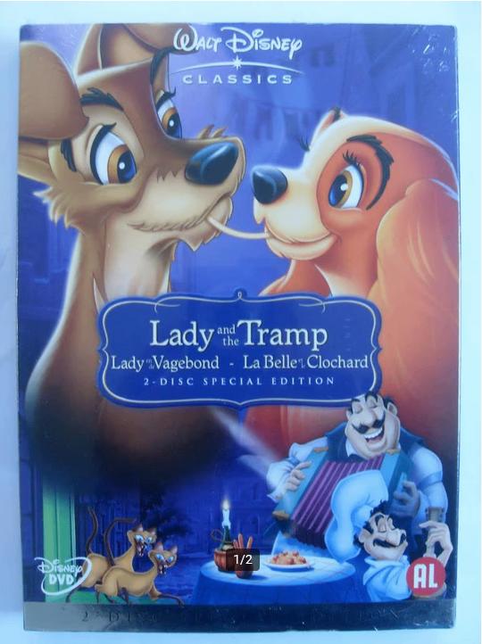 Lady en de vagebond (originele dvd) - Disney - NIEUW !!!, Europees, Tekenfilm, Alle leeftijden, Ophalen of Verzenden