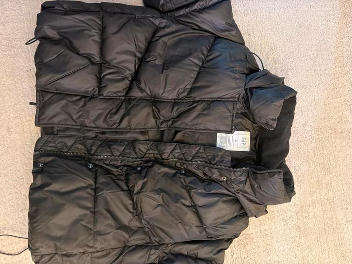 GAP Zwarte Puffer Jas - XL - Zo goed als nieuw, Kleding | Dames, Jassen | Winter, Zo goed als nieuw, Maat 46/48 (XL) of groter