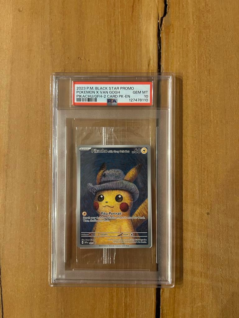 Pikachu Van Gogh PSA 10 - Pokémon Kaart, Ophalen of Verzenden, Nieuw, Losse kaart