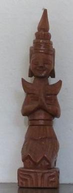 Houten Hindoe beeldje 17 cm, Ophalen of Verzenden