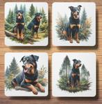 Beauceron Bos onderzetters met houder, Ophalen of Verzenden, Nieuw, Glas of Kopje