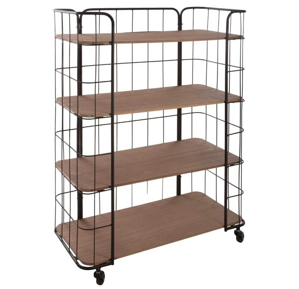 Industriële Bakkerskast met 4 planken op wielen, Ophalen, Gebruikt