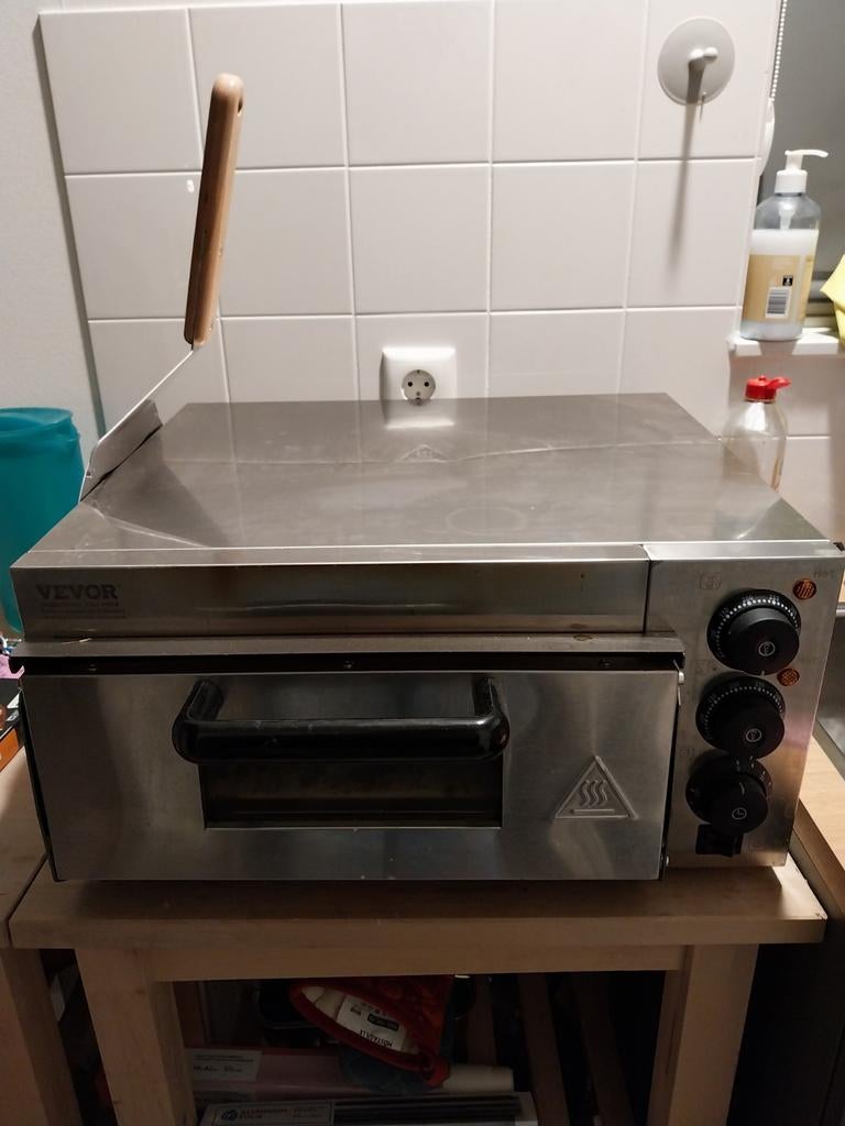 Vevor Elektrische Pizzaoven met Steen & Schep - 350C, Ophalen