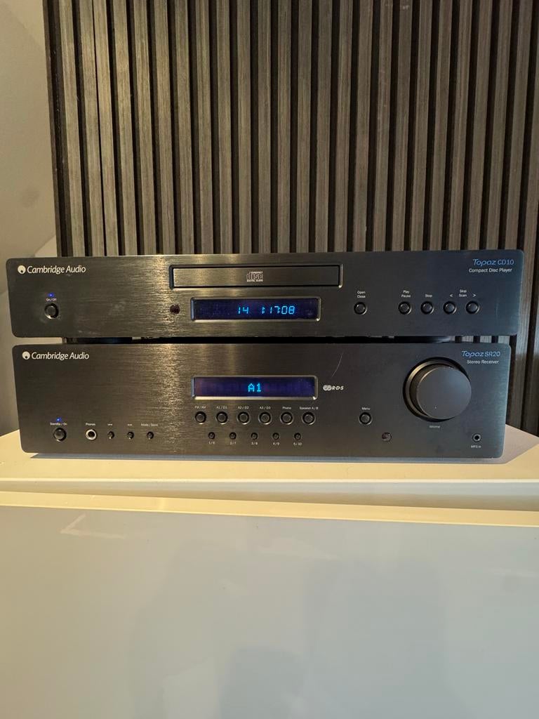 Cambridge Audio Topaz CD10 CD-speler & SR20 Stereo Receiver, Overige merken, Zo goed als nieuw, Cd-speler, Losse componenten
