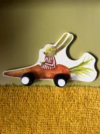 Vintage IKEA wand kapstok Konijntje in wortel raceauto, Gebruikt, Ophalen of Verzenden, Minder dan 100 cm, Kinderkapstok