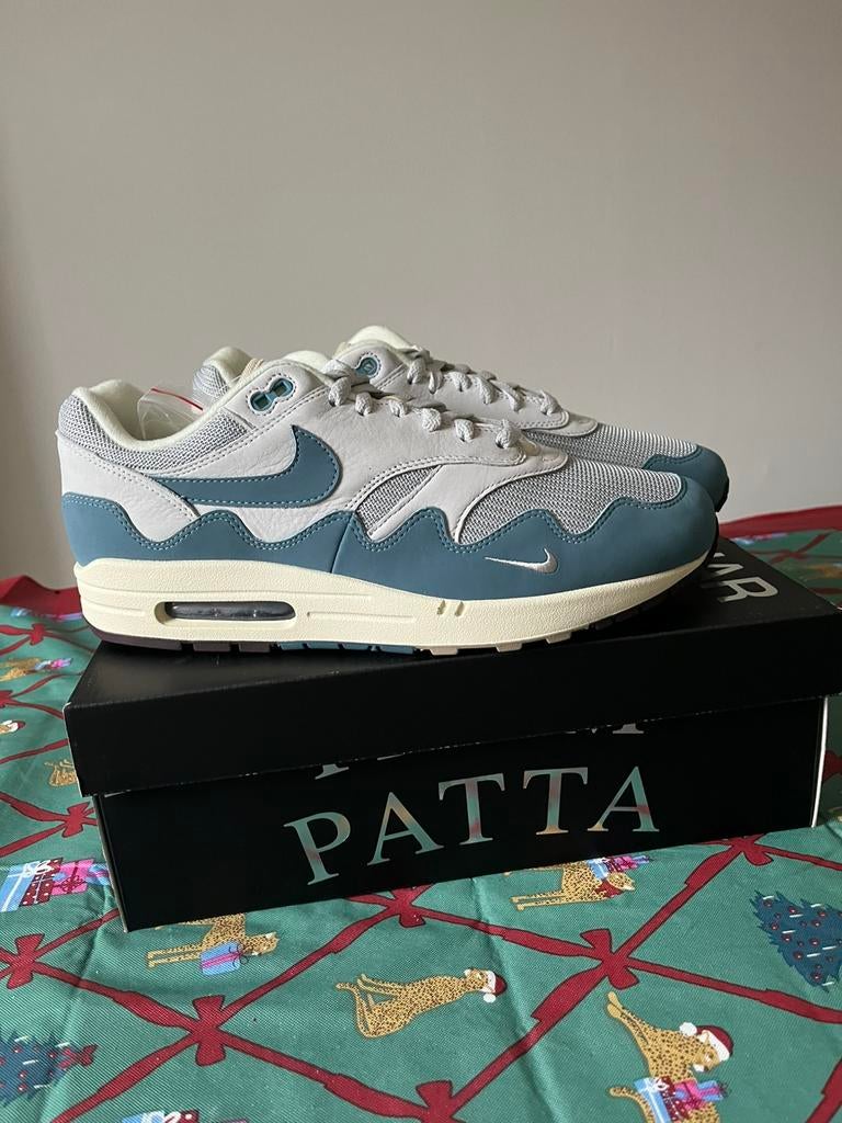 Nike Air Max 1 Patta Noise/Aqua maat 46, Kleding | Heren, Blauw, Nieuw, Ophalen of Verzenden, Sneakers of Gympen