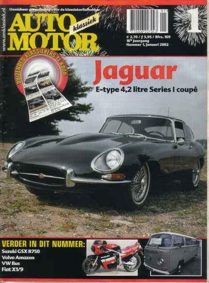 AMK 1 2002 : Fiat X1/9 - Jaguar E type - Suzuki GSX R 750, Ophalen of Verzenden, Gelezen, Algemeen