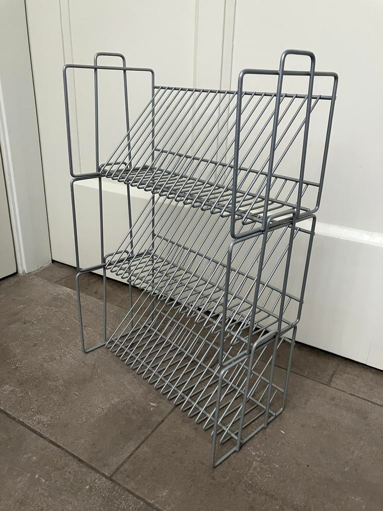 3 stuks Vintage Ikea - Vink cd rek, Gebruikt, Minder dan 25 discs, Ophalen of Verzenden, Metaal