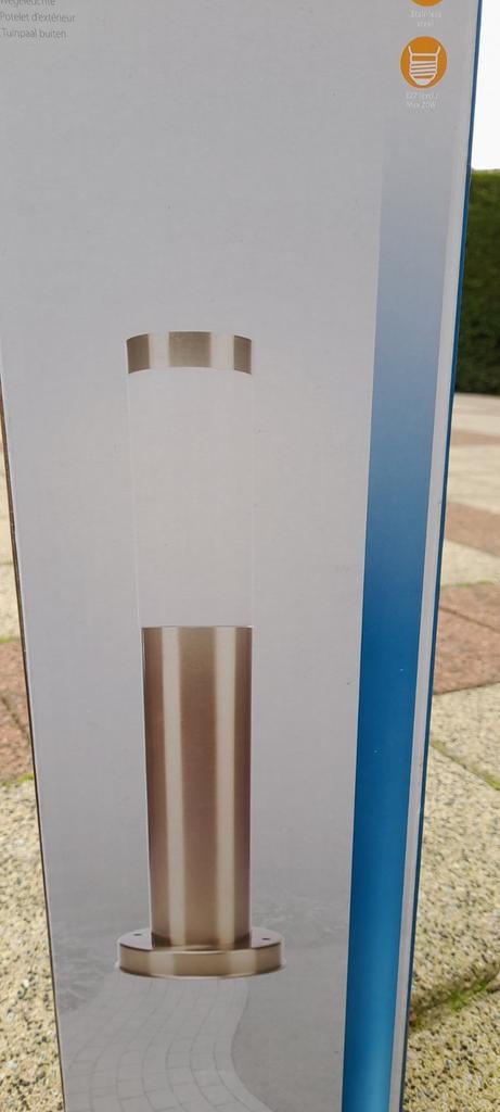 Smartwares Tuinpaal Buitenlamp RVS E27 IP44, Ophalen, Minder dan 50 watt, Nieuw, Netvoeding