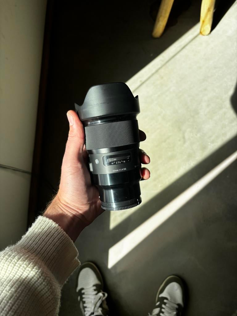 Sigma Art 20mm 1.4 DG (sony E-mount), Audio, Tv en Foto, Fotografie | Lenzen en Objectieven, Ophalen of Verzenden, Zo goed als nieuw