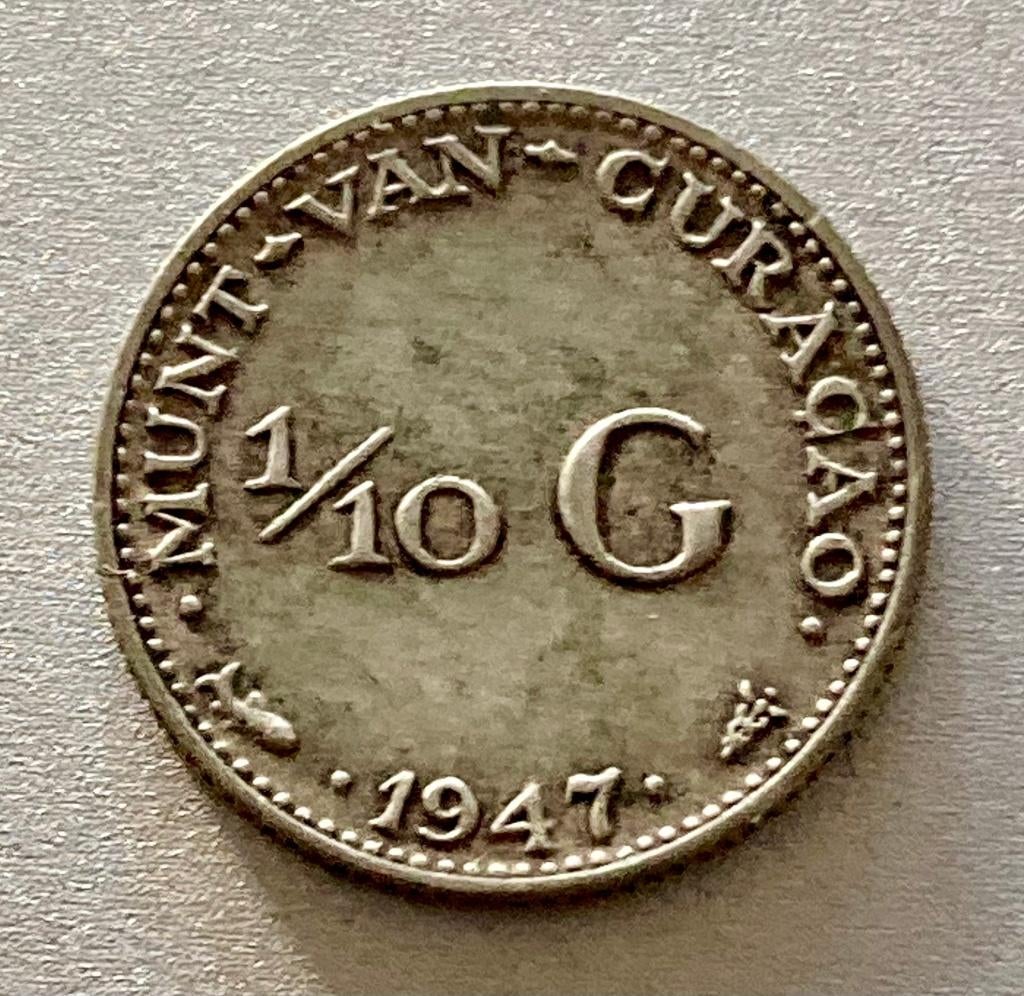 10 cent Nederlandse Antillen / Munt van Curaçao 1947, Postzegels en Munten, Munten | Nederland, Verzenden, Koningin Wilhelmina