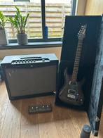 Ibanez met Fender Mustang 150W versterker, Muziek en Instrumenten, Versterkers | Bas en Gitaar, Ophalen, Zo goed als nieuw, 100 watt of meer