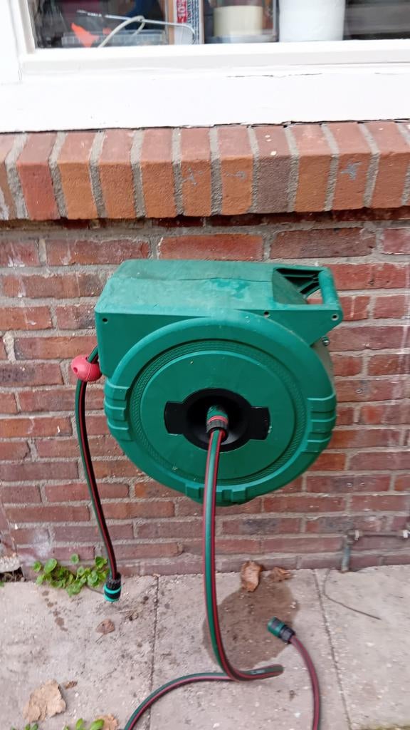 Tuinslang haspel 25 meter parkside, Tuin en Terras, Tuinslangen, Ophalen, Gebruikt, Tuinslang