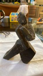 Brons  kubistisch manfiguur, Antiek en Kunst, Ophalen of Verzenden