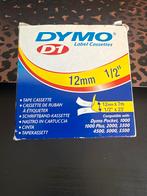 DYMO D1 -Standard Labels - Black on White - 12mm x 7m, Computers en Software, Labelprinters, Ophalen of Verzenden, Nieuw, DYMO