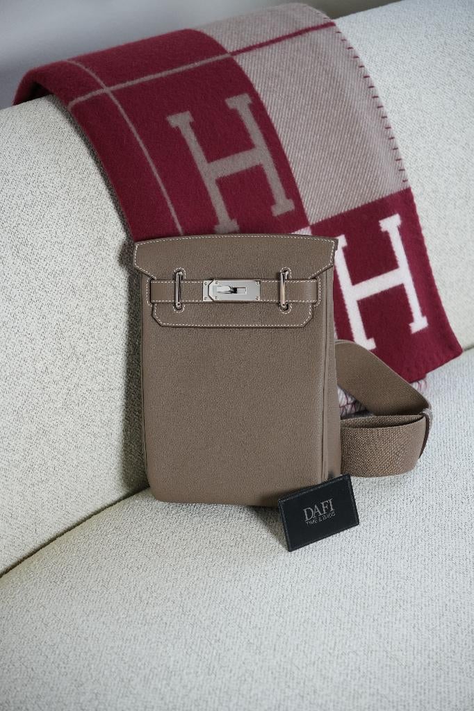Hermès Hac A Dos Pm Etoupe Phw Togo, Overige merken, Bruin, Nieuw, Ophalen of Verzenden