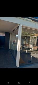 Glazen schuifwanden voor veranda of serre, Doe-het-zelf en Verbouw, Glas en Ramen, Ophalen, Gevelraam of Ruit, Gebruikt, 160 cm of meer
