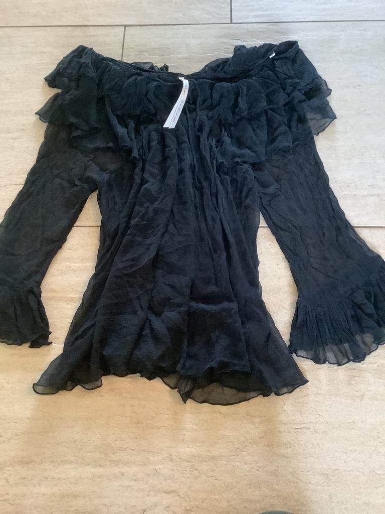 Isla Ibiza Bonita braderie blouse maat S, Ophalen of Verzenden, Zo goed als nieuw, Maat 36 (S), Zwart