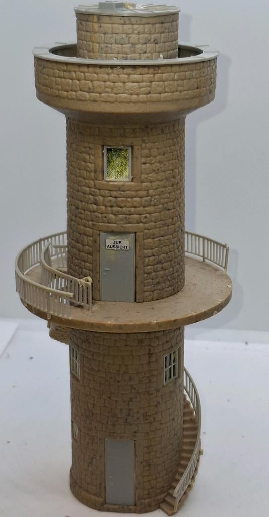 Toren in ho mist hek, Hobby en Vrije tijd, Modeltreinen | H0, Gebruikt, Gelijkstroom of Wisselstroom, Brug, Tunnel of Gebouw, Ophalen of Verzenden