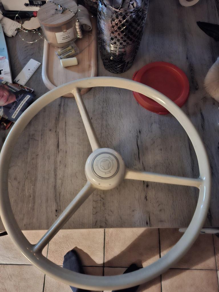 Wit origineel vabis stuur 50cm, Auto-onderdelen, Ophalen, Gebruikt, Oldtimer onderdelen