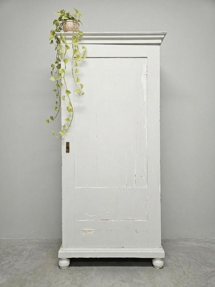 OPKNAPPER Antieke eendeurskast vintage meidenkast kast, Antiek en Kunst, Curiosa en Brocante, Ophalen of Verzenden