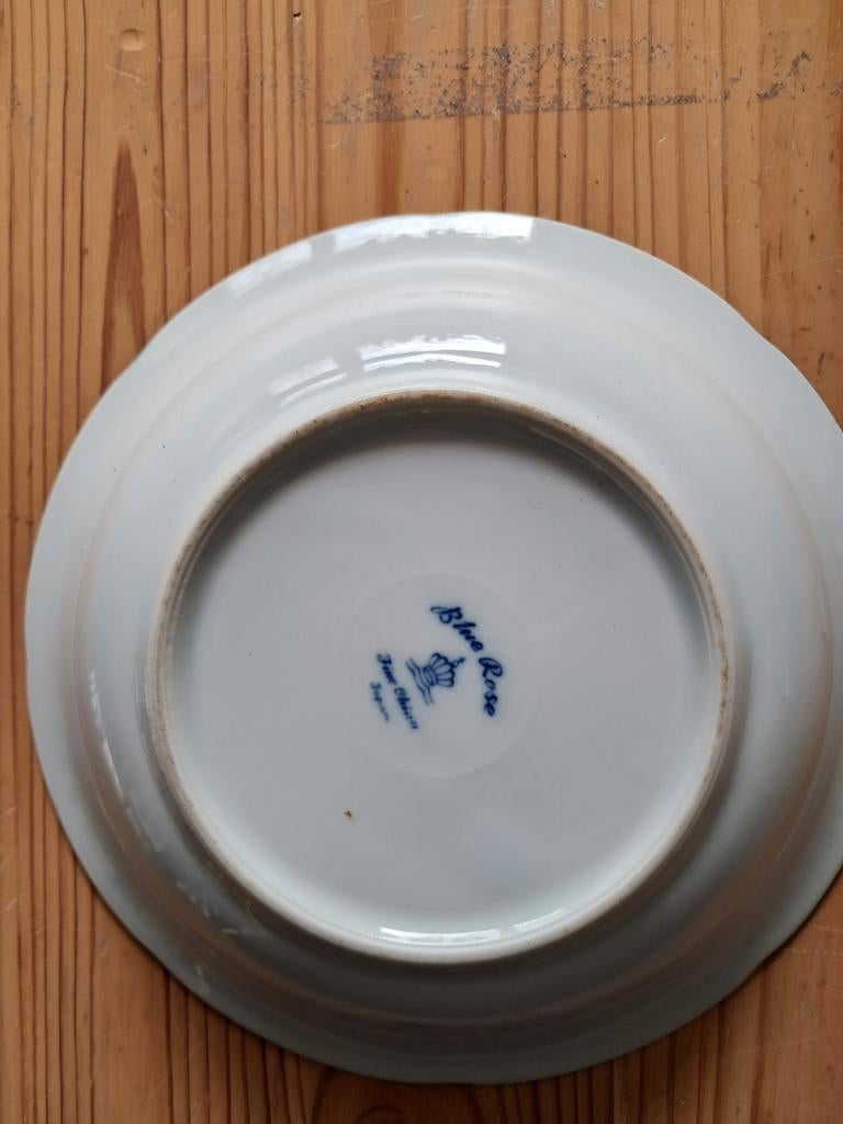 Mooi schaaltje Blue Rose 20cm, Ophalen of Verzenden