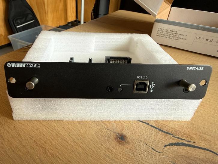 Klark Teknik DN32-USB USB Interfacekaart Midas + Behringer, Audio, Tv en Foto, Professionele Audio-, Tv- en Video-apparatuur, Gebruikt