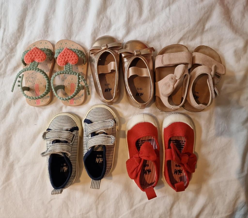 Schoenenpakket 5 paar Ipanema H&M maat 18/19, Ophalen of Verzenden, Ipanema, H&M, Meisje, Schoenen