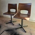 Eromes vintage industriele kinderstoeltjes set, Gebruikt, Twee, Bruin, Ophalen of Verzenden