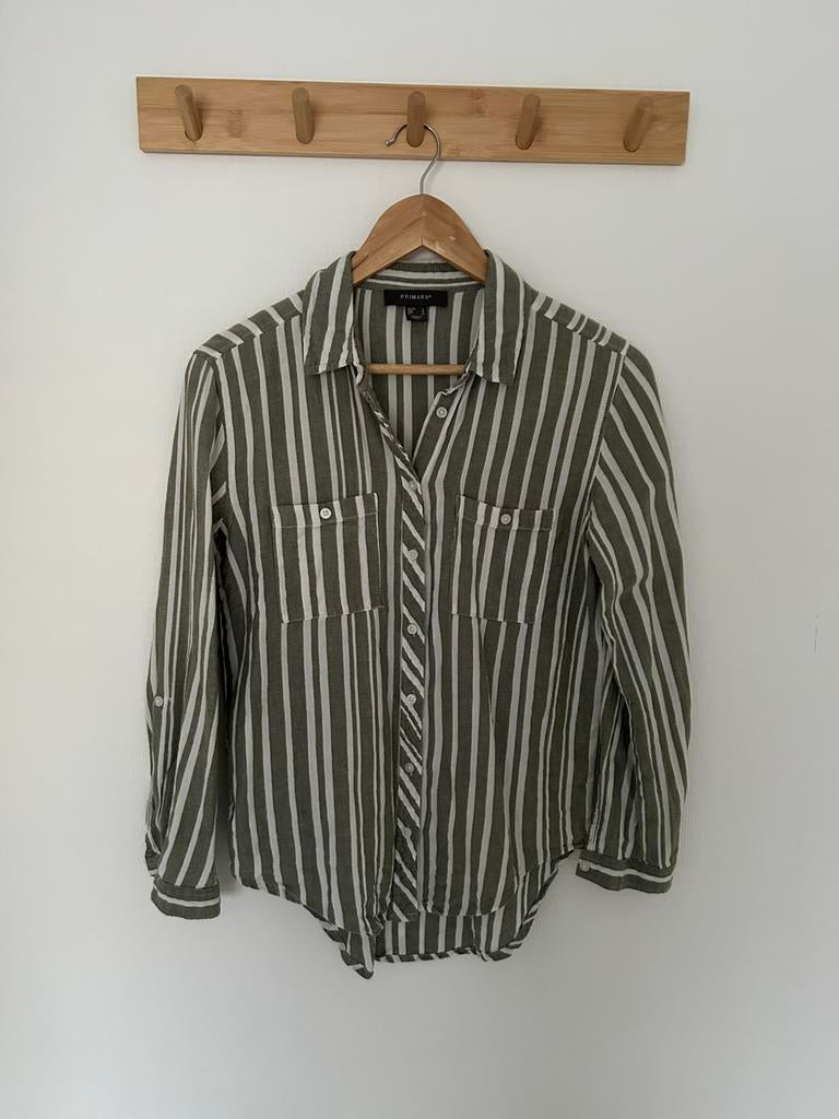 Gestreepte blouse Primark maat 36, Ophalen of Verzenden, Zo goed als nieuw, Maat 36 (S), Groen