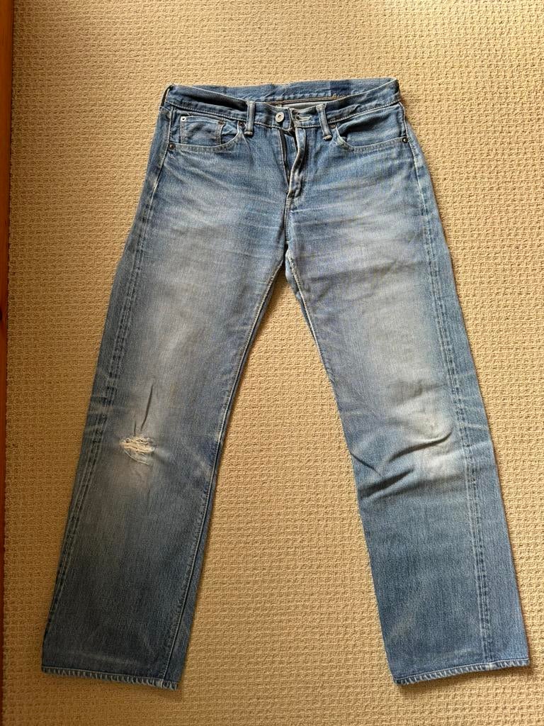 Orslow 105 Selvedge Jeans Made in Japan Denim Size 2, Kleding | Heren, Ophalen of Verzenden, Gedragen, Blauw, W32 (confectie 46) of kleiner