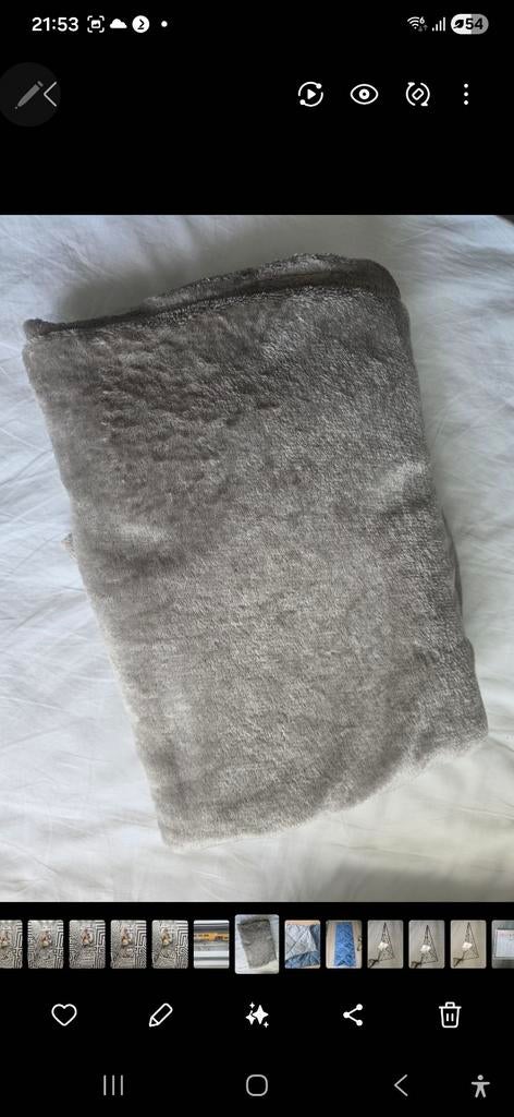 Plush deken / plush blanket, Ophalen, Zo goed als nieuw, Eenpersoons, Deken of Dekbed