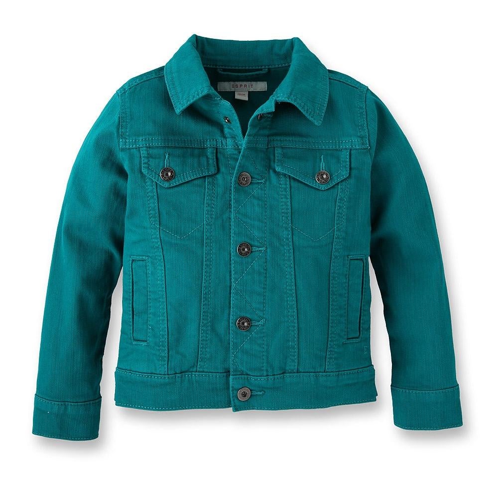 Esprit petrol groen spijkerjack denim jas zomer jack 128-134, Meisje, Nieuw, Ophalen of Verzenden, Esprit